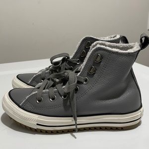 Converse faux fur lined sneakers